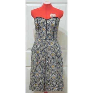 Strapless Culotte Romper